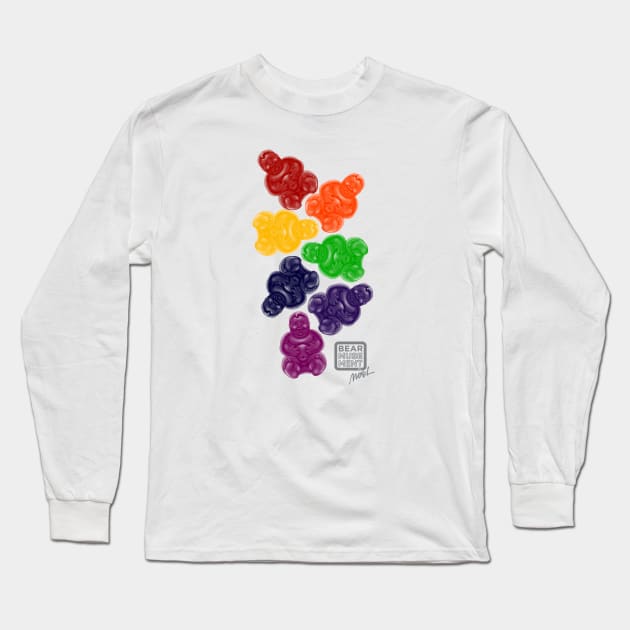 Fluffy Gummi Pride Long Sleeve T-Shirt by BEarMUSEMENT